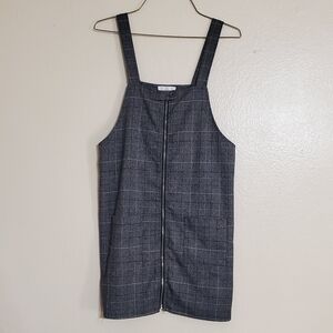 Ivy + Main Plaid Overall Dress